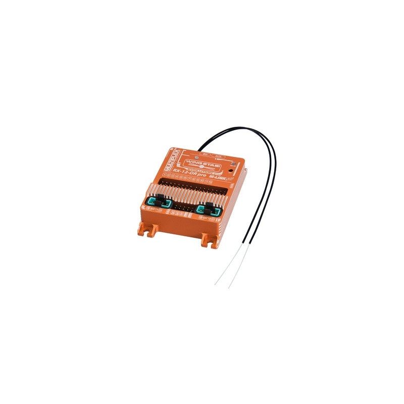 Ricevitori M-Link (con telemetria) - Wingstabi 12 DR PRO M-Link con doppia alimentazione 35 A Multiplex - FLASH RC