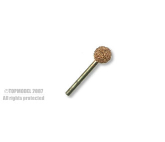 MOLA ROTONDA DIAM 20mm ASSE 6mm GRANULO GROSSO