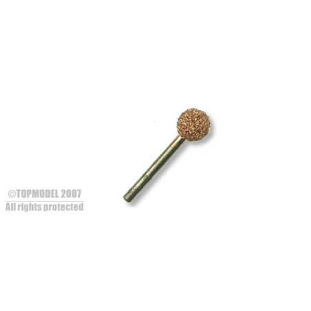 ROUND GRINDING WHEEL DIAM 20mm AXIS 6mm BIG GRAIN