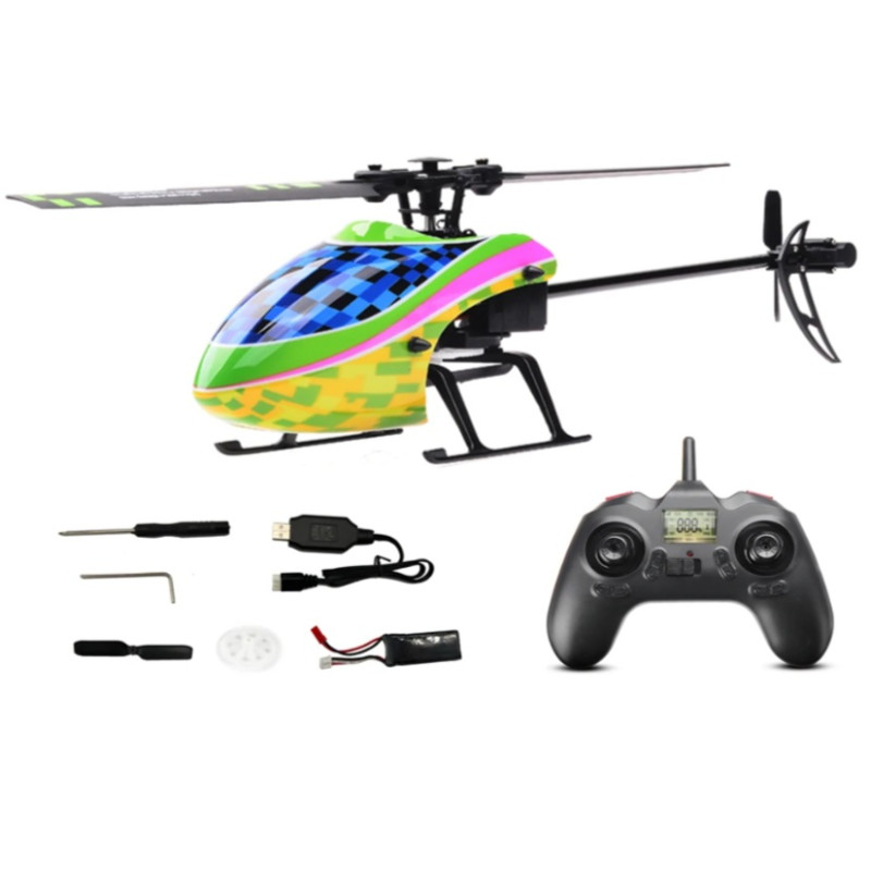 hélicoptère gyro 6axes flybarless E130 RTF Jaune
