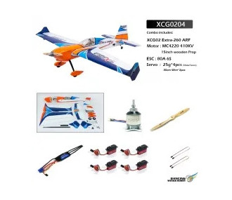 Avion DW Hobby Extra NG EPP 260 60" ARF 1540mm avec esc , moteur et servo 2