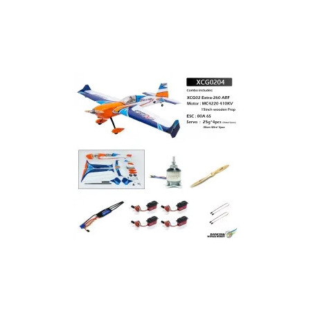 EXTRA 260 60" ARF 1540MM DW HOBBY con esc, motore e servo