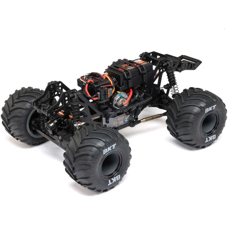 1/18 Mini LMT Megalodon 2S 4X4 RTR Brushed Monster Truck (Batterie & Chargeur inclus), Bleue - FLASH RC