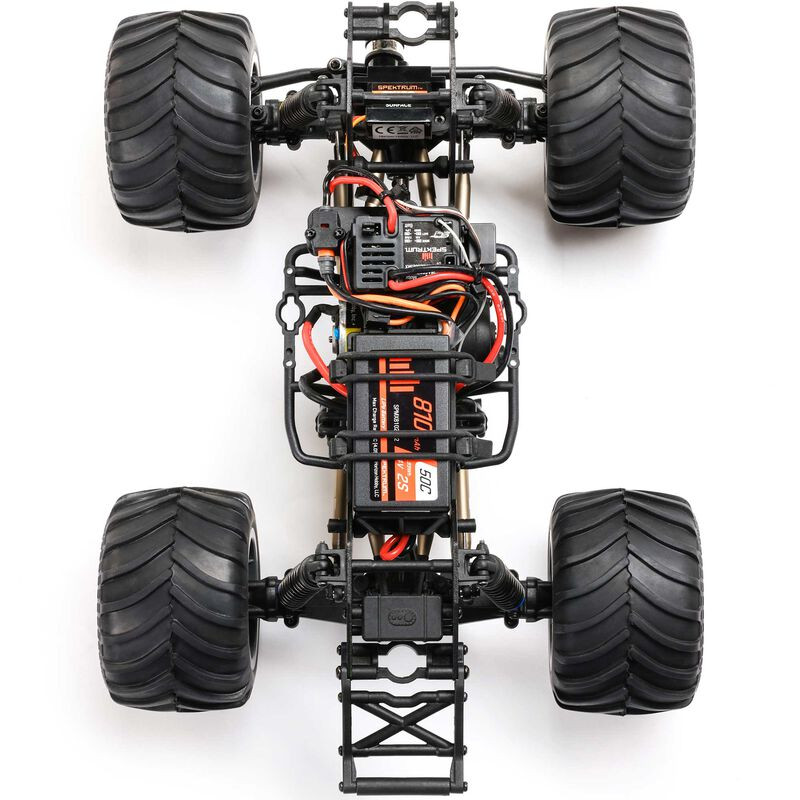 1/18 Mini LMT Megalodon 2S 4X4 RTR Brushed Monster Truck (Batterie & Chargeur inclus), Bleue - FLASH RC