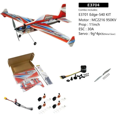 Avion DW Hobby Edge 540 EPP 1100mm avec combo esc , moteur et servo