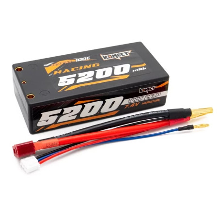 Konect Lipo 5200mah 7.4V 100C 2S2P SHORTY