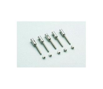Embout de commande Alu M2.5 pour tube Carbone dia. 3 mm (S5) - FLASH RC