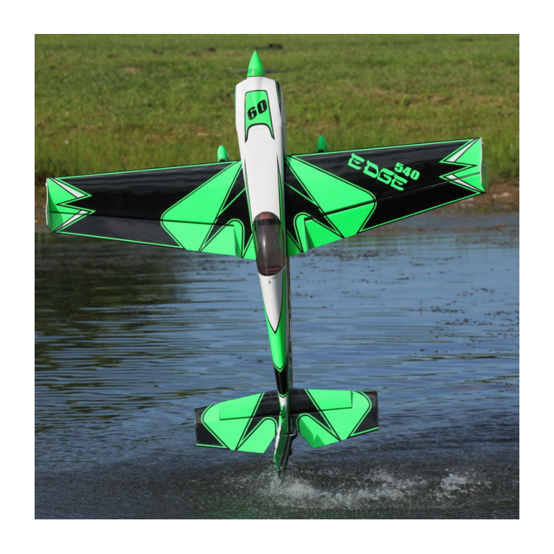 Avion OMPHobby PNP Edge 540 Vert/Noir env 1.52m 60'  - FLASH RC
