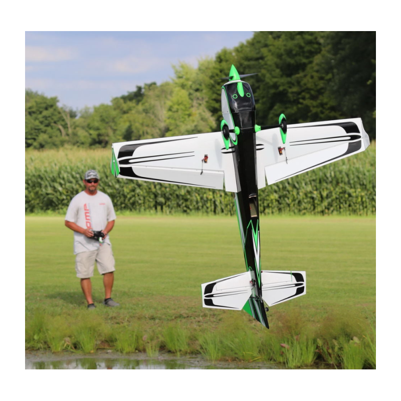 Avion OMPHobby PNP Edge 540 Vert/Noir env 1.52m 60'  - FLASH RC