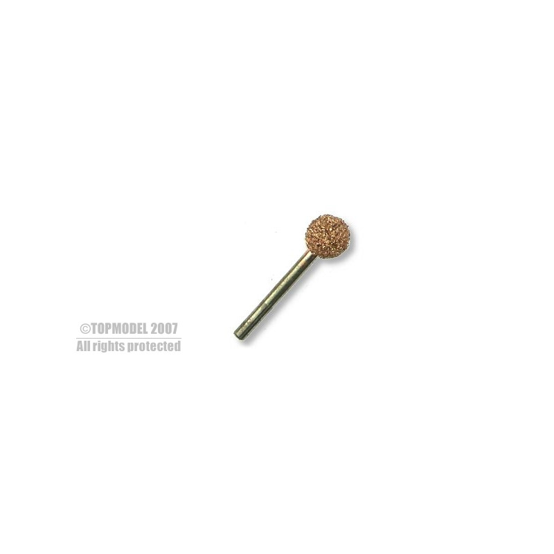 ROUND GRINDING WHEEL DIAM 9mm AXIS 3mm COARSE GRAIN