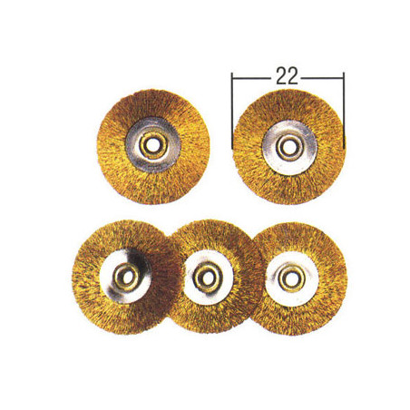 SPAZZOLE IN OTTONE 5 pz.