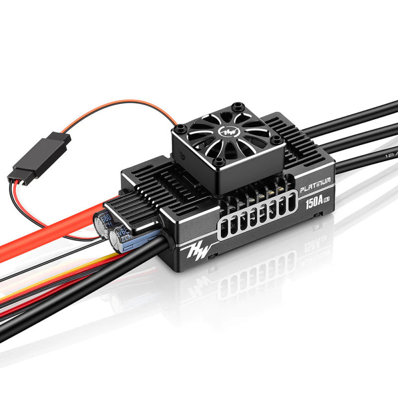 Controlador Brushless 3-8S 150A-HV SBEC Platinum V5.1 HOBBYWING