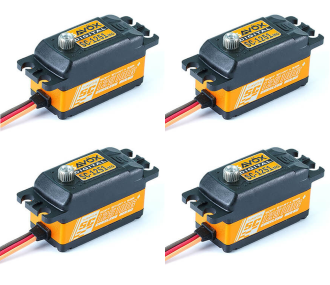 Packung mit 4x digitalem Low Profile Servo Savox SC-1251MG+ - FLASH RC