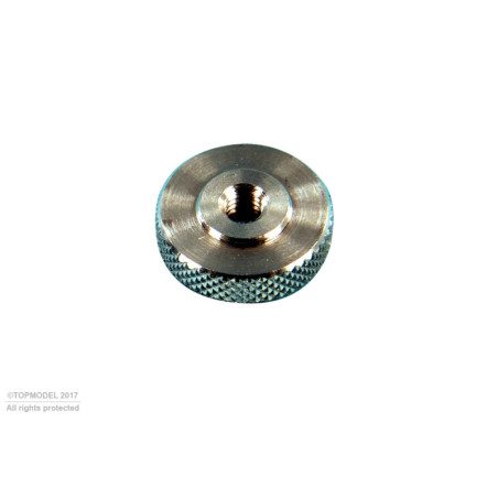 Dado piatto in alluminio M3 4 pz.