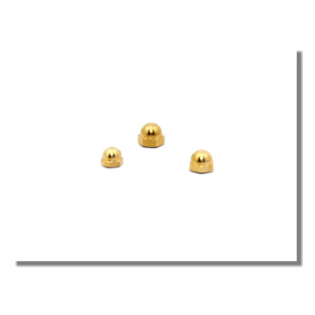 Tuerca hexagonal de latón, M1
