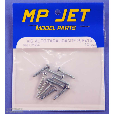 VIS CRUCI AUTO-TARAUDANTE 2,2x13 10pcs - FLASH RC