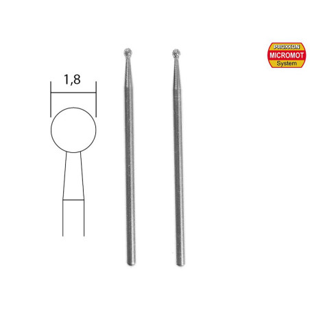 PROXXON 28222 Diamant-Schleifspitze, 1,8 mm