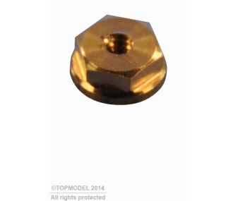 BRASS HEXAGON NUT WITH WASHER M1 10pcs