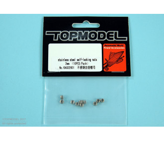ECROU NYLSTOP M2 10pcs - FLASH RC 2