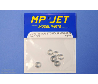 STD ALUMINUM COVER FOR M2.5 SCREWS 6pcs 2