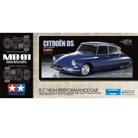 Tamiya MB-01 Citroën DS Bleu KIT 47502 - FLASH RC