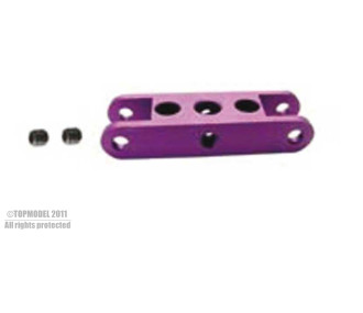 SOPORTE EN H DE ALUMINIO Ø5mm