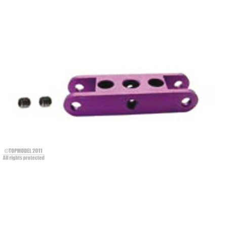 SOPORTE EN H DE ALUMINIO Ø5mm