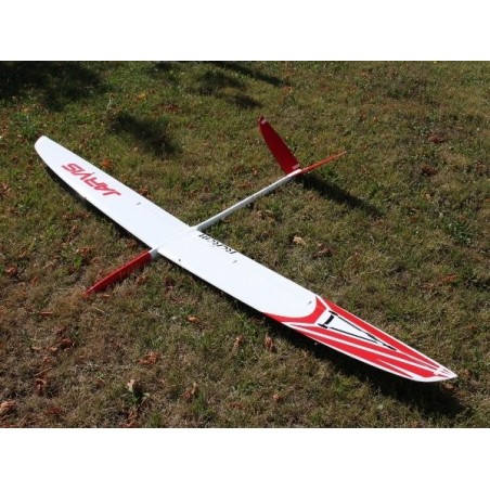 Planeadores RC - Jarvis todo fibra aprox.2.55m blanco y rojo RCRCM - FLASH RC