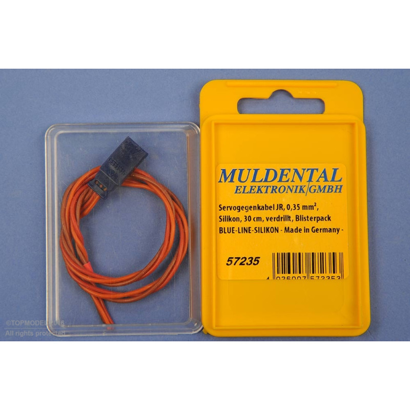 CONNECTEUR FEMELLE JR/GR avec fil 30cm - FLASH RC