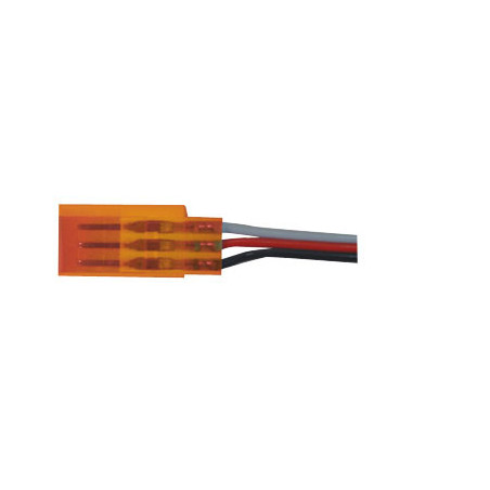 FRAUENKONNEKTOR ORANGE FUTABA mit 30cm Draht 0,30mm2
