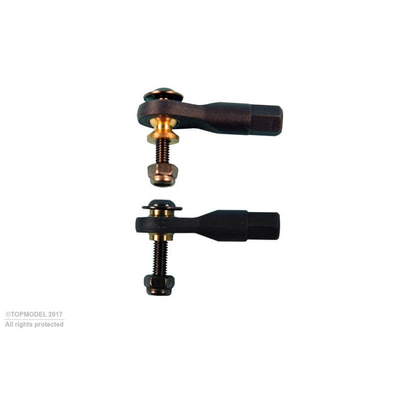 CHAPE A ROTULE, Ø6,2, M3/3 6pcs+6pcs - FLASH RC