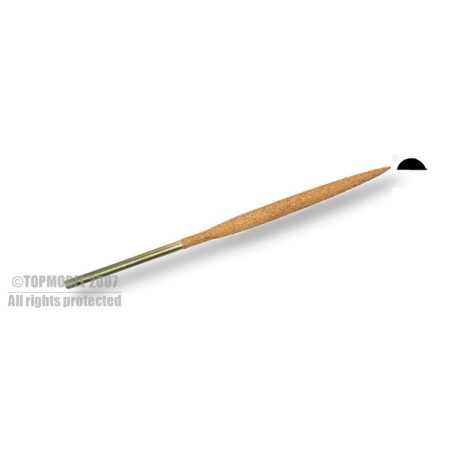 LARGE LIME HALF ROUND NEEDLE 180xØ5mm
