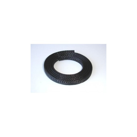 Tuyau tressé D=3mm, noir, L=1m