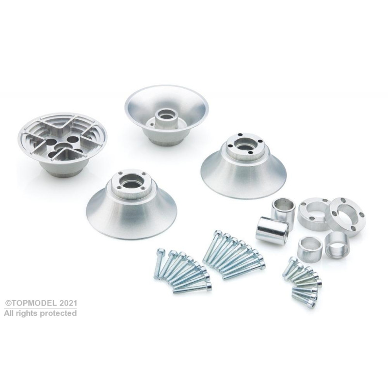 JANTE ALU pour ROUE AIRTOP BALLON 140-200mm 2paires - FLASH RC