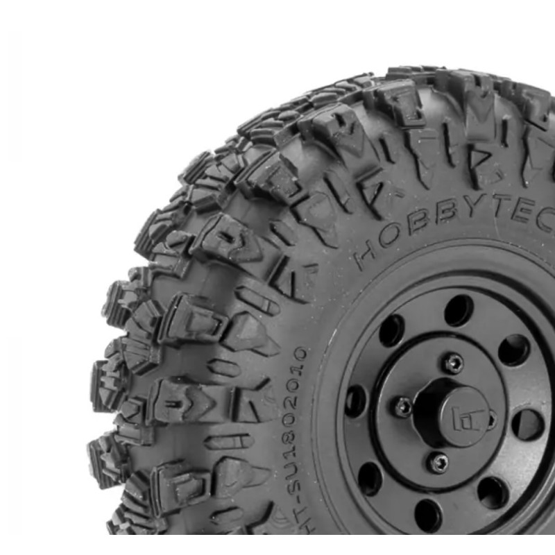 Ruedas de oruga CLASS1 "CLIMBER" 106/36 negras completas (1 par)