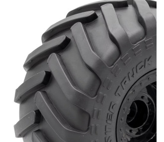 neumáticos MONSTER TRUCK pegados a llantas negras 6" -141-7 Hex.12mm