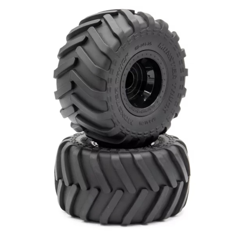 MONSTER TRUCK Reifen Kleber auf schwarzen Felgen 6" -141-7 Hex.12mm