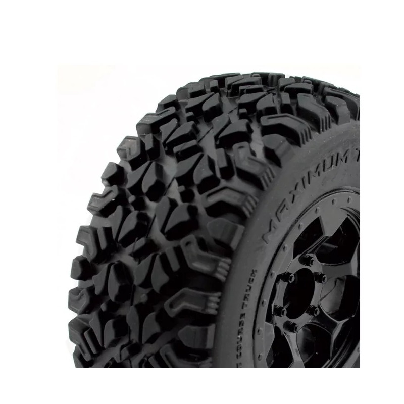 Pneumatici OPTIMO Short Course montati su cerchi neri Hex.12mm
