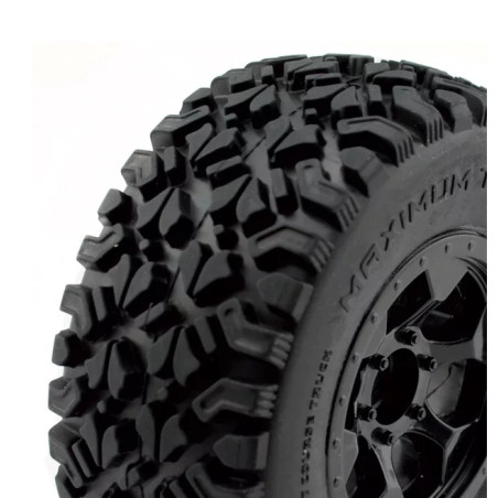 pneus OPTIMO Short Course montes colles sur jantes noires Hex.12mm