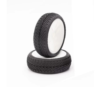 TZO G-ONE Buggy 1/10 front 2/4 SOFT mounted/glued tires (pair)