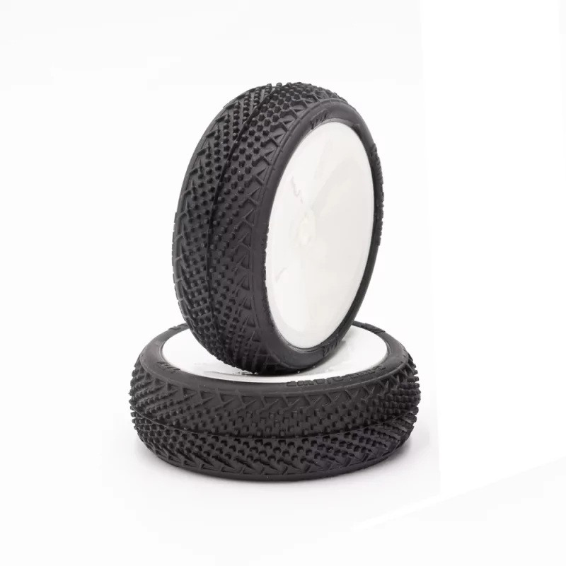 TZO G-ONE Buggy 1/10 front 2/4 SOFT mounted/glued tires (pair)