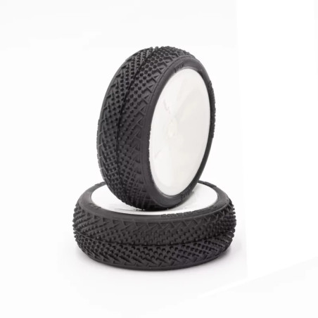 TZO G-ONE Buggy 1/10 anteriore 2/4 SOFT montato/incollato (coppia)
