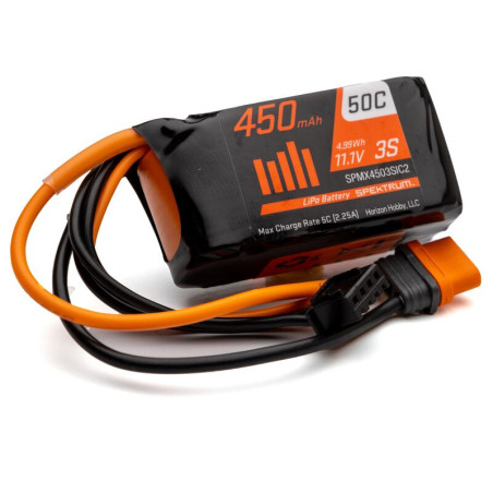 Batterie Smart Lipo 3S 11.1V 450mAh 50C IC2 Spektrum