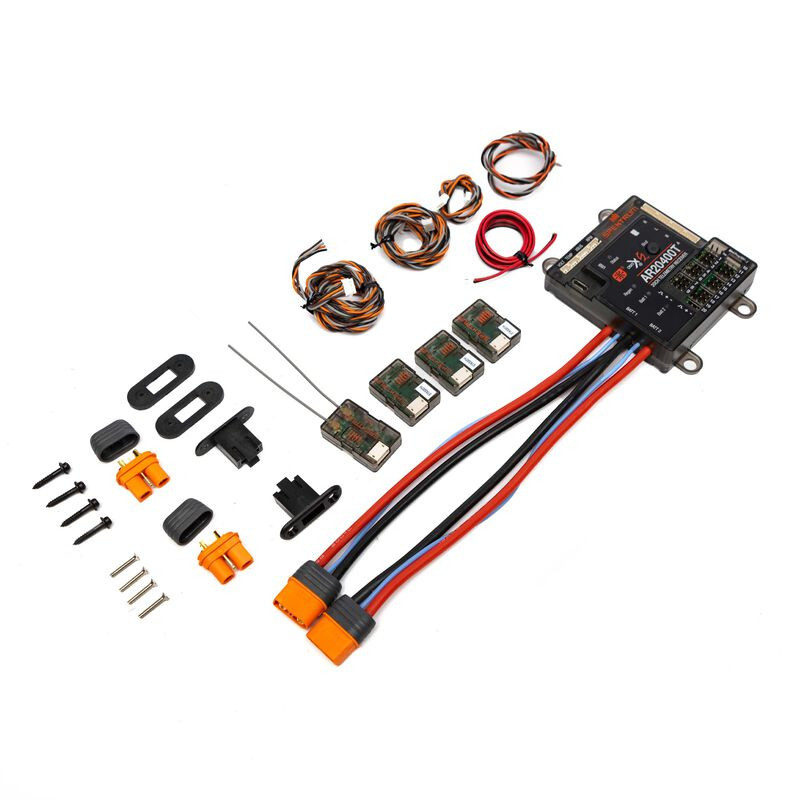 DSM2/DSMX 2.4Ghz SPEKTRUM - Spektrum AR20400T DSMX récepteur 20 voies PowerSafe, Telemetry - FLASH RC