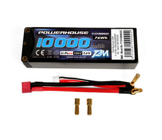 Accu LiPo 2S HV 7.6V 10000mAH 120C T2M