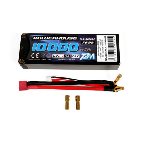 Akku LiPo 2S HV 7.6V 10000mAH 120C T2M