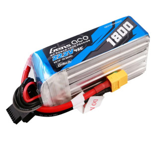Baterías de propulsión de aviones RC - Gens ace lipo 6S 22.2V 1800mAh 45C xt60 socket battery - FLASH RC 2