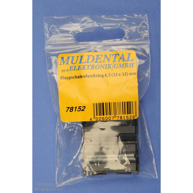 FERRITE CLIPSABLE 6,5 (32x32mm) 1pc