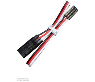 RALLONGE SERVO JR/FUT 100cm FUMEE - FLASH RC