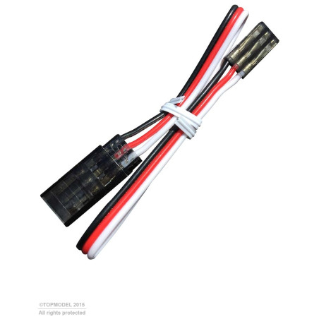 RALLONGE SERVO JR/FUT 100cm FUMEE - FLASH RC
